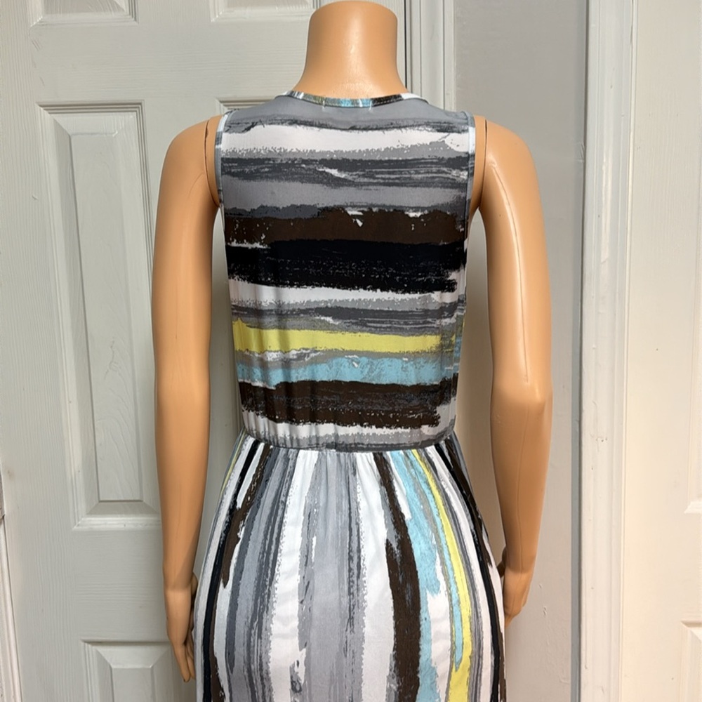 Loges Multicolor Patterned Fabric Mixi Dress - image 5